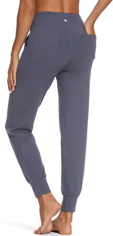 تحرك وراء زبداني لينة المرأة اليوغا ركض السراويل / كابريس 4 جيوب عالية الخصر خفيفة الوزن Sweatpants تشغيل صالة السراويل in Kuwait