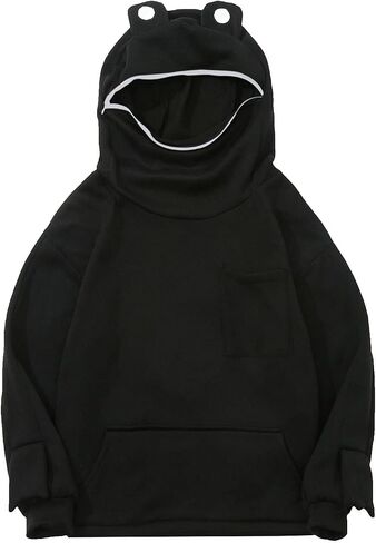 4-13 Years Children Kids Girls Boys Cute Frog Hoodie with Zipper Fall Tops Jumper Comfy Sweater in Saudi Arabia