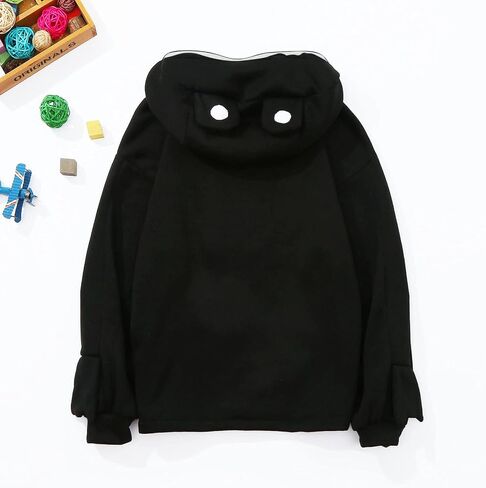 4-13 Years Children Kids Girls Boys Cute Frog Hoodie with Zipper Fall Tops Jumper Comfy Sweater in Saudi Arabia
