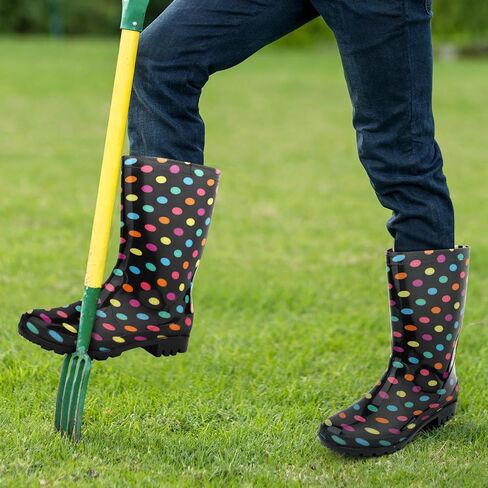 Hellorain Waterproof Rainboot for Women Lightweight PVC Women's Rain Footwear Suitable for Outdoor work Farming, Garden in Saudi Arabia