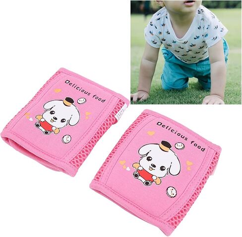 Baby Crawling Knee Pad, 1 Pair Toddler Adjustable Knee Pad Anti Slip Leg Soft Knee Pad for Baby Crawling or Toddling (blue kitten) in Saudi Arabia