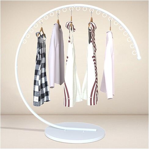 Coat Rack Stand Clothes Rack Stand, Clothing Store Retail Display Racks, Boutiques Commercial Shelves, Dress Suit Handbag Organizer, Curved Hang Storage Hanger, Large Space ( Color : Gold , Size : 25. in Saudi Arabia