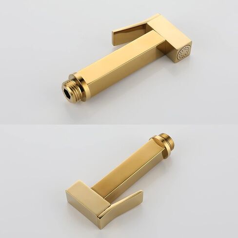 Handheld Bidet Sprayer for Toilet, Wall Mounted Cloth Diaper Sprayer Kit Brass Bidet Sprayer Set Single Handle Toilet Bidet Sprayer Kit with 150cm Shower Hose,Brushed GOL（Rose Gold） in Saudi Arabia