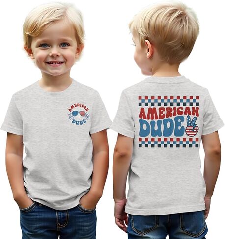 CM C&M WODRO 4th of July Shirt Toddler Baby Boys American Dude T-Shirt Short Sleeve Kids Patriotic Tee Independence Day Tops in Saudi Arabia