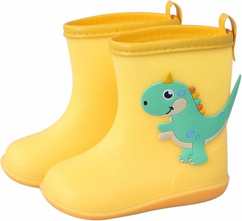 Kids Rain Boots for Girls Boys Toddler Waterproof Rubber Boots Cute Dinosaur Printed Water Boots Baby Water Shoes in Saudi Arabia