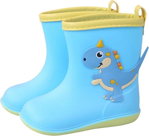 Kids Rain Boots for Girls Boys Toddler Waterproof Rubber Boots Cute Dinosaur Printed Water Boots Baby Water Shoes in Saudi Arabia