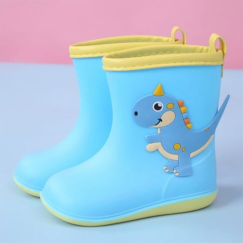 Kids Rain Boots for Girls Boys Toddler Waterproof Rubber Boots Cute Dinosaur Printed Water Boots Baby Water Shoes in Saudi Arabia
