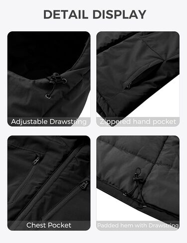 Wantdo Men's Mountain Waterproof Ski Jacket Warm Winter Snow Coat Windproof Raincoat Outdoor Windbreaker in Saudi Arabia
