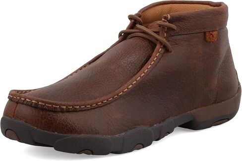 Twisted X Men's Bomber Leather Lace Up Driving Moccasins - Black - 12 D(M) US in Saudi Arabia