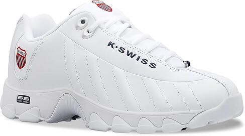 K-Swiss Men's ST329 CMF White/Black/Red 9.5 XW in Saudi Arabia