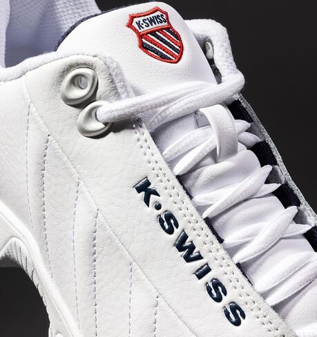 K-Swiss Men's ST329 CMF White/Black/Red 9.5 XW in Saudi Arabia