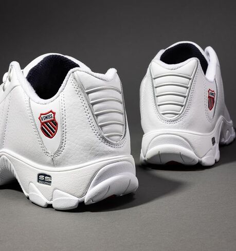 K-Swiss Men's ST329 CMF White/Black/Red 9.5 XW in Saudi Arabia