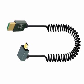 كابل HDTV القابل للسحب من الربيع 8K60Hz نقل الفيديو لأجهزة الكمبيوتر المحمول لوحات المفاتيح ألعاب كاميرا كاميرا الفيديو