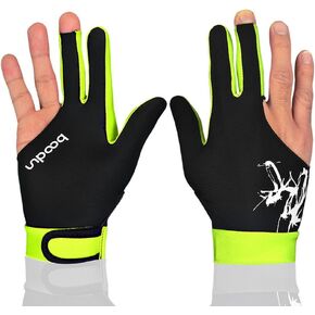 Anser M050912 Man Woman Elastic 3 Fingers Show Gloves for Billiard Shooters Carom Pool Snooker Cue Sport - Wear on The Right or Left Hand 1PCS (Blue, M) in Kuwait