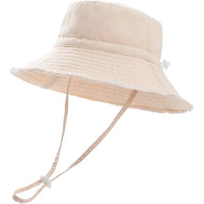 Baby Toddler Sun Hat for Boy Girl Bucket Hat Infant Beach Swim Sun Hat Kids Summer UPF 50+ Sun Protection Cap