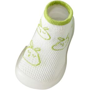 Summer Mesh Breathable Baby Toddler Cute Cartoon Sock Shoes Non-𝐒kid Slipper with Rubber Soft Sole Walking Shoes