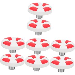 Angoily Cute Lifebuoy Shape Knobs for Drawers Plastic Pulls for Wardrobe Door Furniture Handle Home Decor