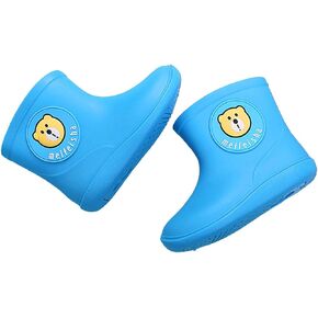 Kids Baby Boys Girls Rain Boots - Waterproof PVC Cartoon Durable Non-Slip Shoes for Spring & Fall