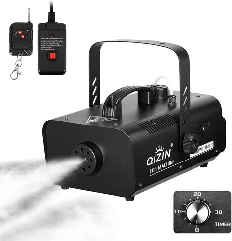 Fog Machine, 500+ Watts Smoke Machine with 8 LED Par Lights, Wireless Remote, Auto Mode-Perfect for Indoor Outdoor Party Halloween Wedding and Stage Effect in Saudi Arabia