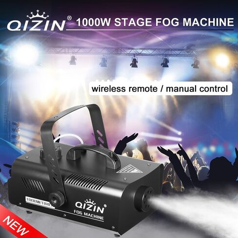 Fog Machine, 500+ Watts Smoke Machine with 8 LED Par Lights, Wireless Remote, Auto Mode-Perfect for Indoor Outdoor Party Halloween Wedding and Stage Effect in Saudi Arabia