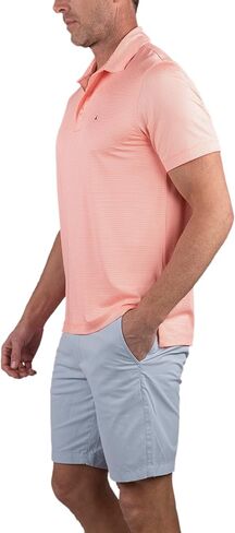 Tailor Vintage UPF Polyester Jersey Micro-Stripe Polo(, Alpha, Regular, Regular, Skyway Micro Stripe, Large), Skyway Micro Stripe, L in Saudi Arabia