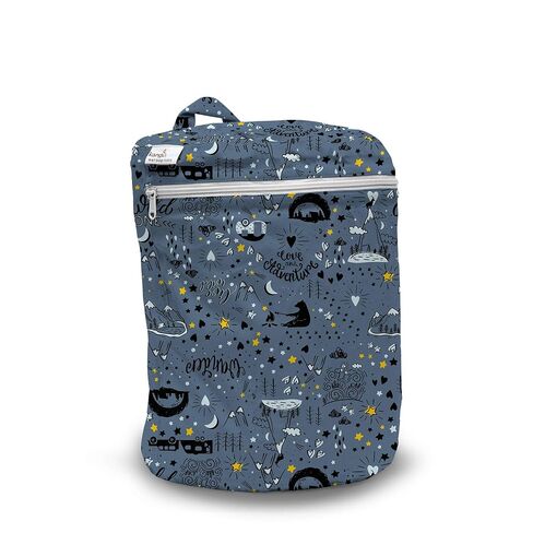 Kanga Care Wet Bag Mini Seam Sealed Waterproof 3D Dimensional for Baby Cloth Diapers, Travel, Beach, Pool, Gym, Swim | Pine in Kuwait