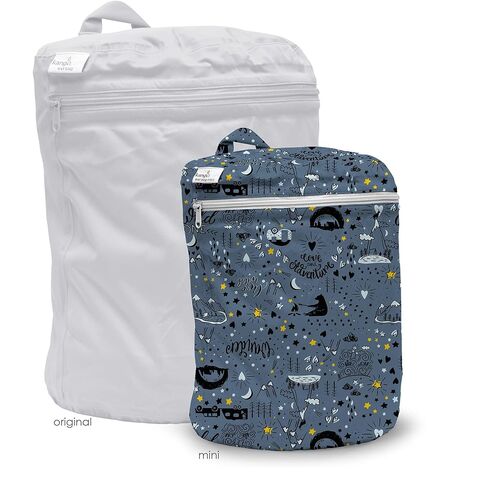 Kanga Care Wet Bag Mini Seam Sealed Waterproof 3D Dimensional for Baby Cloth Diapers, Travel, Beach, Pool, Gym, Swim | Pine in Kuwait