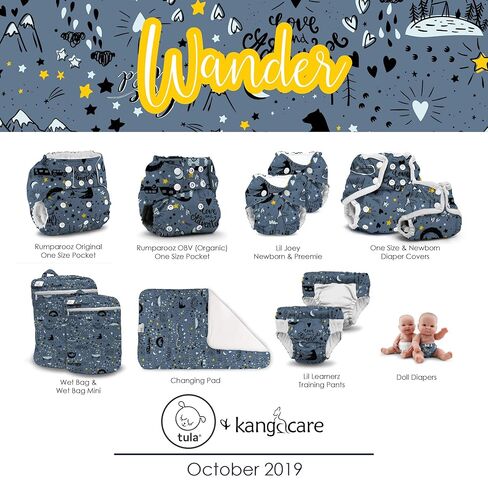 Kanga Care Wet Bag Mini Seam Sealed Waterproof 3D Dimensional for Baby Cloth Diapers, Travel, Beach, Pool, Gym, Swim | Pine in Kuwait