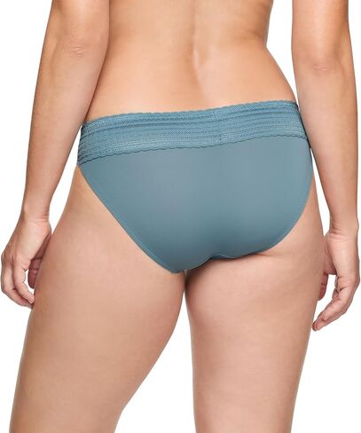Warner's Women's No Pinching No Problems Dig-Free Comfort Waist with Lace Microfiber Bikini 5509 in Saudi Arabia