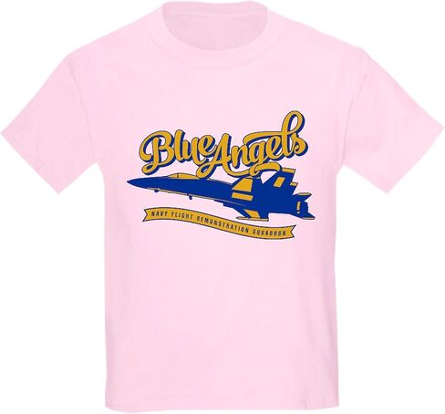 CafePress U.S. Navy Blue Angels Plane Kids Dark T Shirt Kids Cotton T-Shirt in Saudi Arabia