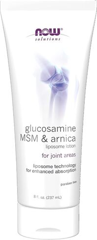 NOW Glucosamine, MSM & Arnica Liposome Lotion, 8-Ounce (Pack of 2) in Saudi Arabia