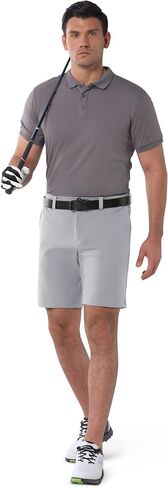 33,000ft Men's Golf Shorts 9" Dry Fit Stretch Golf Short UPF 50+ Lightweight Flat Front Golf Shorts with Pockets in Kuwait