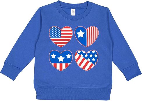 Inktastic الرابع من شهر يوليو ، قميص Toddler American Hearts American in Kuwait
