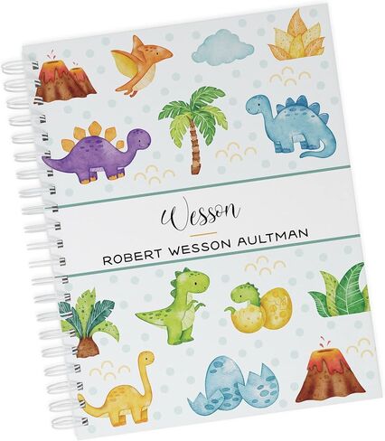 Baby Memory Book - Hard Cover First Year Album تخصيص باسم Baby’s Name - kebory Journal (Baby Highland Cow) in Saudi Arabia