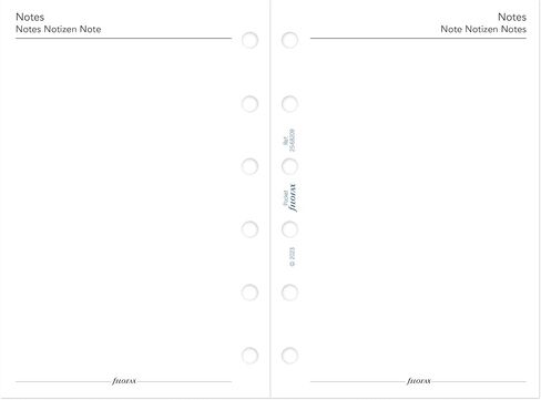 إعادة تعبئة مذكرات تقويم فيلوفاكس، حجم الجيب، أسبوع على صفحة واحدة مع ملاحظات، ورق أبيض، متعدد اللغات: أربع لغات، 2024 (C68209-24) in Kuwait