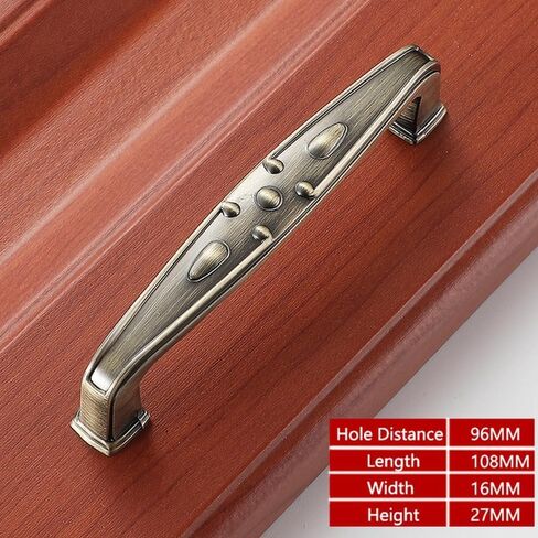 Cabinet Pulls,Drawer Pulls，Antique Cabinet Handles Aluminium Alloy Kitchen Closet Door Knobs and Cupboard Handles Drawer Furniture Handle Hardware,(926 128) in Kuwait