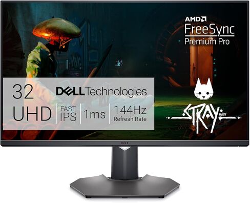 شاشة الألعاب المنحنية Dell S3222HG - شاشة 32 بوصة 165 هرتز عالية الدقة بالكامل (1920 × 1080)، انحناء 1800R، تقنية AMD FreeSync، وقت استجابة 4 مللي ثانية من الرمادي إلى الرمادي، 16.7 مليون لون - أسود in Saudi Arabia