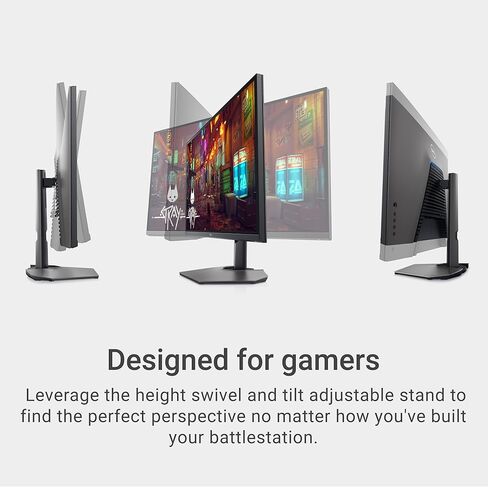 شاشة الألعاب المنحنية Dell S3222HG - شاشة 32 بوصة 165 هرتز عالية الدقة بالكامل (1920 × 1080)، انحناء 1800R، تقنية AMD FreeSync، وقت استجابة 4 مللي ثانية من الرمادي إلى الرمادي، 16.7 مليون لون - أسود in Saudi Arabia