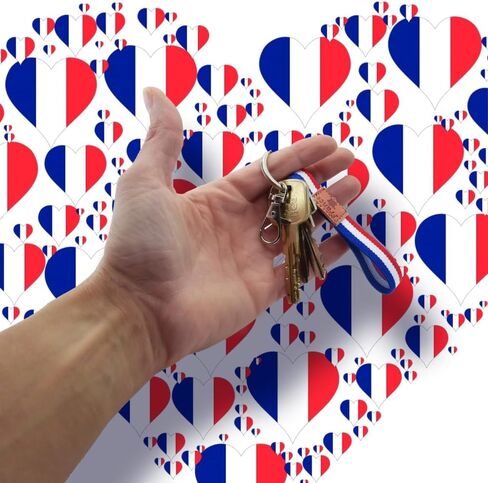 BDM French Flag Bracelet, French Flag Bracelet, French Elastic Bracelet, One Size, Leather in Saudi Arabia