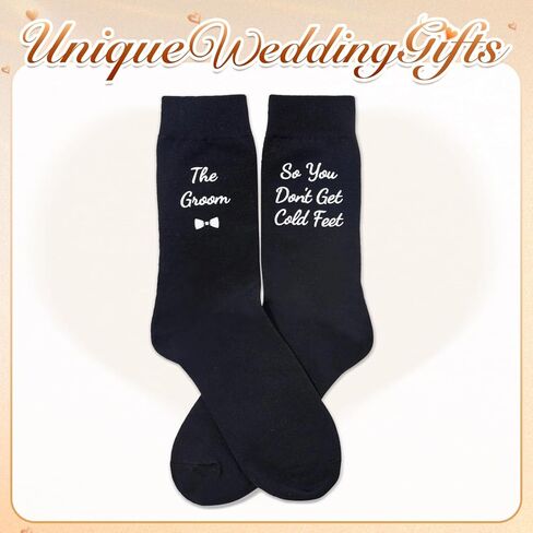 Zmart Funny Socks Groom Gifts from Bride Groom Socks Wedding Socks for Men Wedding Gifts Hubby Gifts in Kuwait