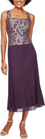 Alex Evenings Women's Petite Button-Front Jacket Dress, Electric Blue Tea Length, 14P in Saudi Arabia