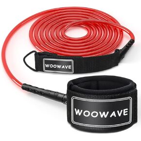 WOOWAVE Surfboard Leash Premium Surf Leash SUP Leg Rope Straight 6/7/8/9 feet for All Types of Surfboards in Kuwait