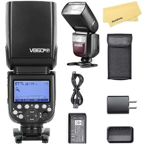 Godox V860III-N Camera Flash for Nikon Camera Flash Speedlight Speedlite Light,2.4G HSS 1/8000s,480 Full-Power Flashes,7.2V/2600mAh Li-ion Battery,0.01-1.5s Recycle Time,10 Levels LED Modeling Lamp