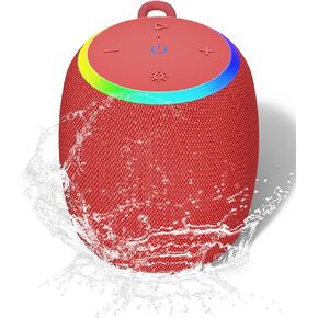 ZICOROOP Bluetooth Speakers,Portable Wireless Speaker with 15W Stereo Sound, IPX6 Waterproof Speaker with LED Light, Bluetooth TWS, Portable Speaker for Shower Outdoor Party Beach Camping in Kuwait