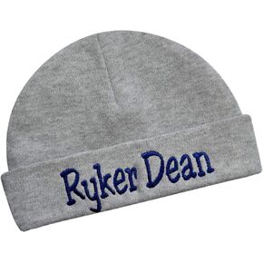 Embroidered and Personalized Baby Boy Hat Baby Shower Keepsake Custom Infant Hat