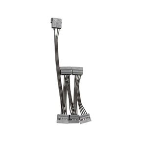 3/4/5/6 Port 4Pin to 15Pin Power Cable Cord 18AWG Wire for Hard Drives PC Server Easy Installation Accessories