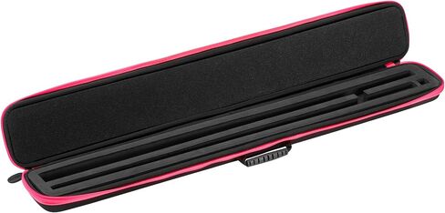 Casemaster Parallax Billiard/Pool Cue Case 600D Oxford Heavyweight Polyester Fabric and Padded Interior, Holds 1 Complete 2-Piece Cue (1 Butt/1 Shaft), Black with Orange Trim in Kuwait
