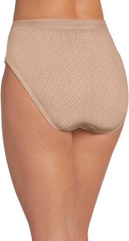 Jockey Women's Underwear Elance Breathe French Cut - 3 Pack, Black, 8 in Saudi Arabia
