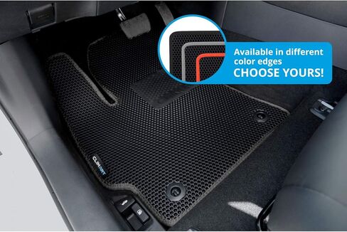 سجادات أرضية CLIM ART WaterTrap مخصصة لسيارة Toyota Highlander 2014-2019، صف 1 و2 و3، بطانة أرضية سجاد السيارة، مناسبة لجميع الأحوال الجوية، ملحقات السيارة للرجال والنساء، أسود/أسود - FL011614070 in Kuwait