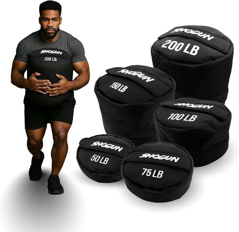Shogun Sandbags for Working Out – Heavy Duty Workout Sandbag for Weight Training, Cross Training, Strongman, Fitness & Military Use – Adjustable Exercise Sand Bags for Full Body Training in Saudi Arabia